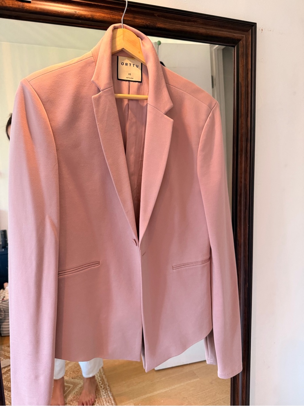 ORTTU Pastel Pink Women's Blazer Jacket
